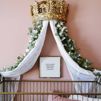 You'll Never Know Dear How Much I Love You Wood Sign